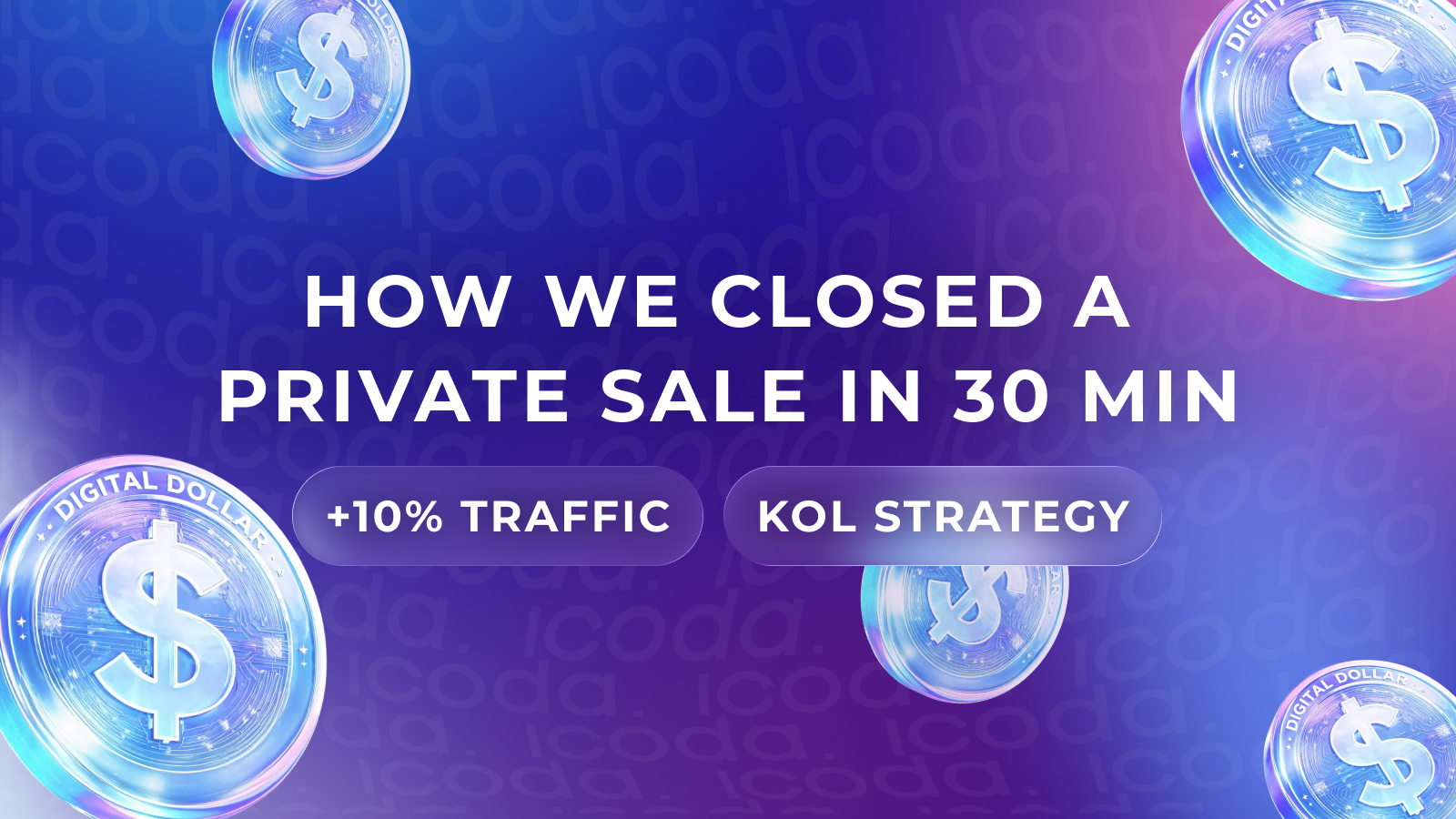 How to Promote a Crypto Project and Close a Private Sale in 30 Minutes?