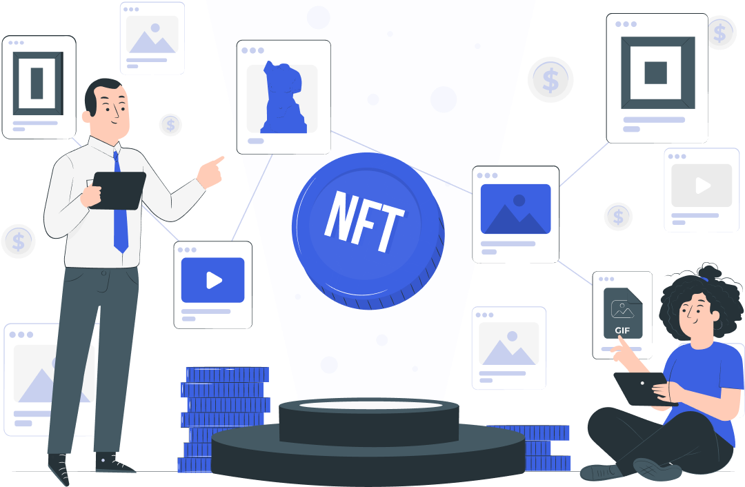 Nft marketing. Логотипы криптокомпаний.