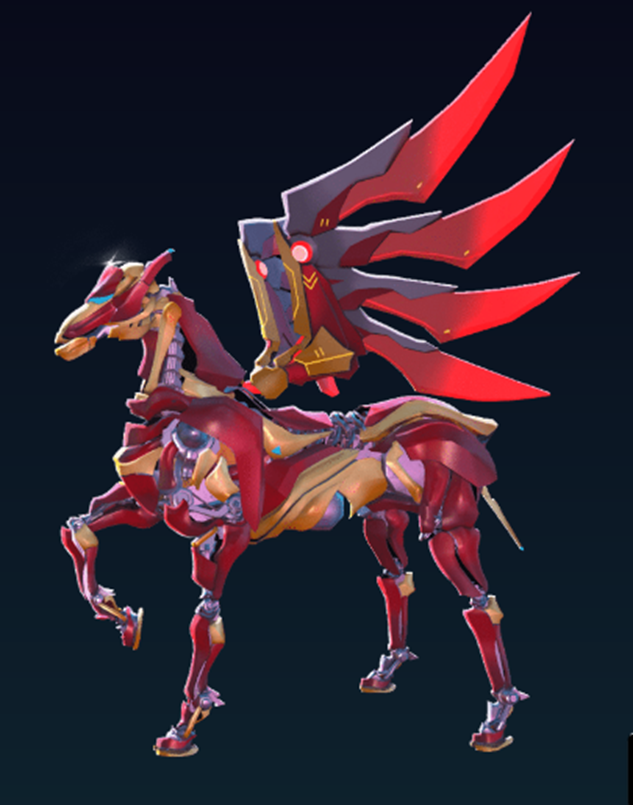 Pegasus é a personificação de um personagem de jogos de blockchain