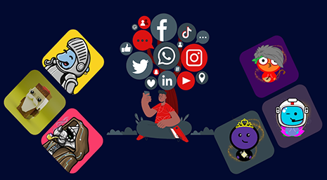 L'accent est mis sur les médias sociaux ciblés