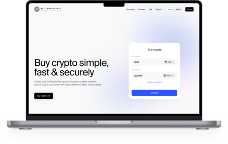 GetCryptoFast Design Case By ICODA Crypto Marketing Agency.