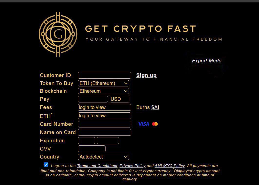 GetCryptoFast Old Site Version.