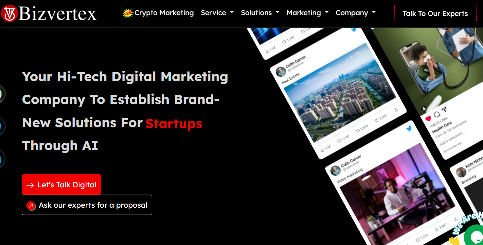 Soluciones de marketing Bizvertex para pequeñas empresas.