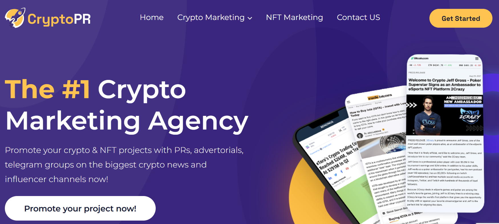 Marketing de CriptoPR para Startups.