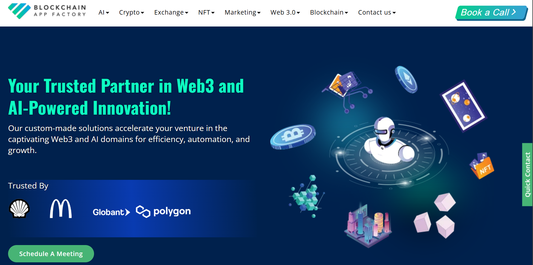 Desenvolvimento da fábrica de aplicações Blockchain & Marketing One-Stop.