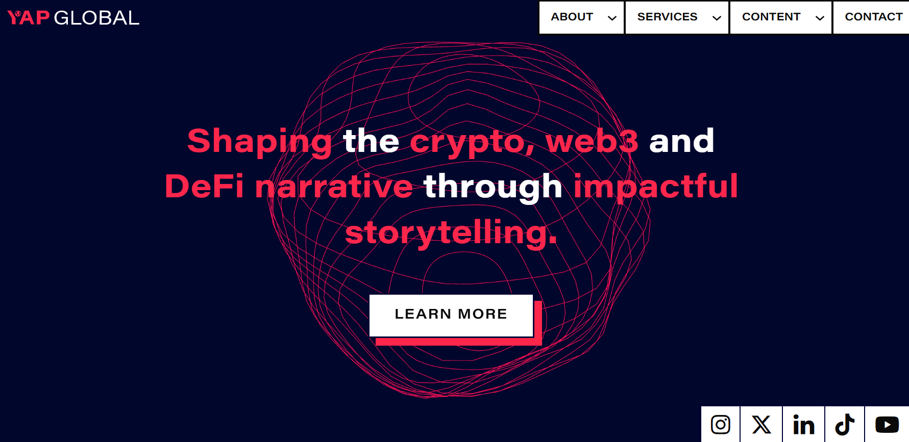 YAP Global Crypto PR para DeFi e Web3.