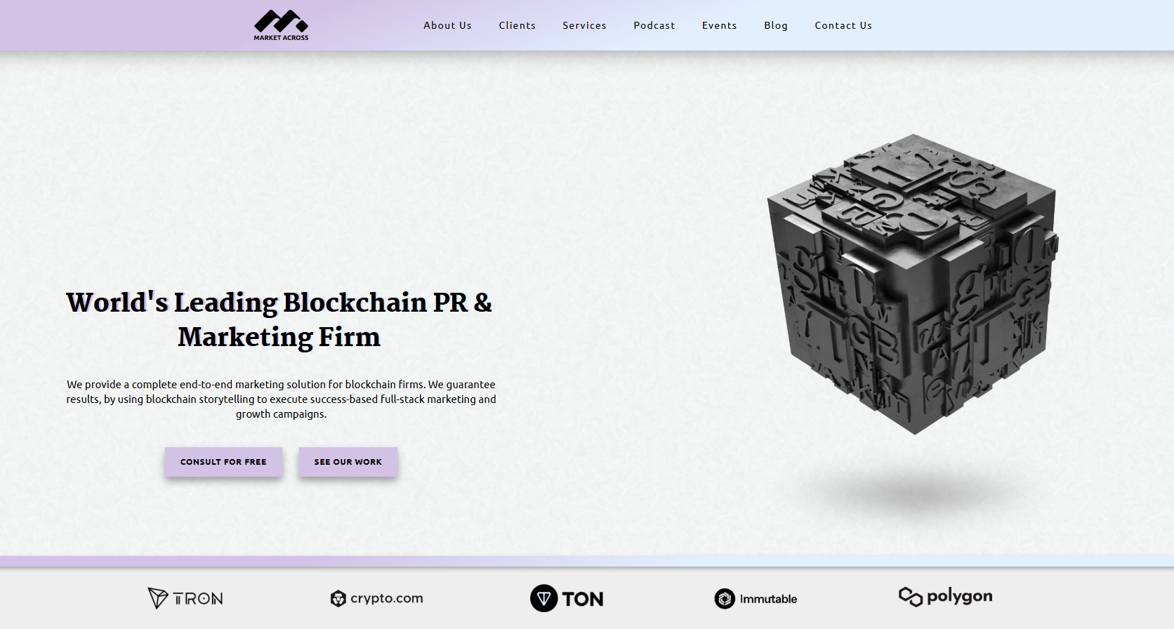 MarketAcross, a potência de relações públicas e conteúdos da Blockchain.