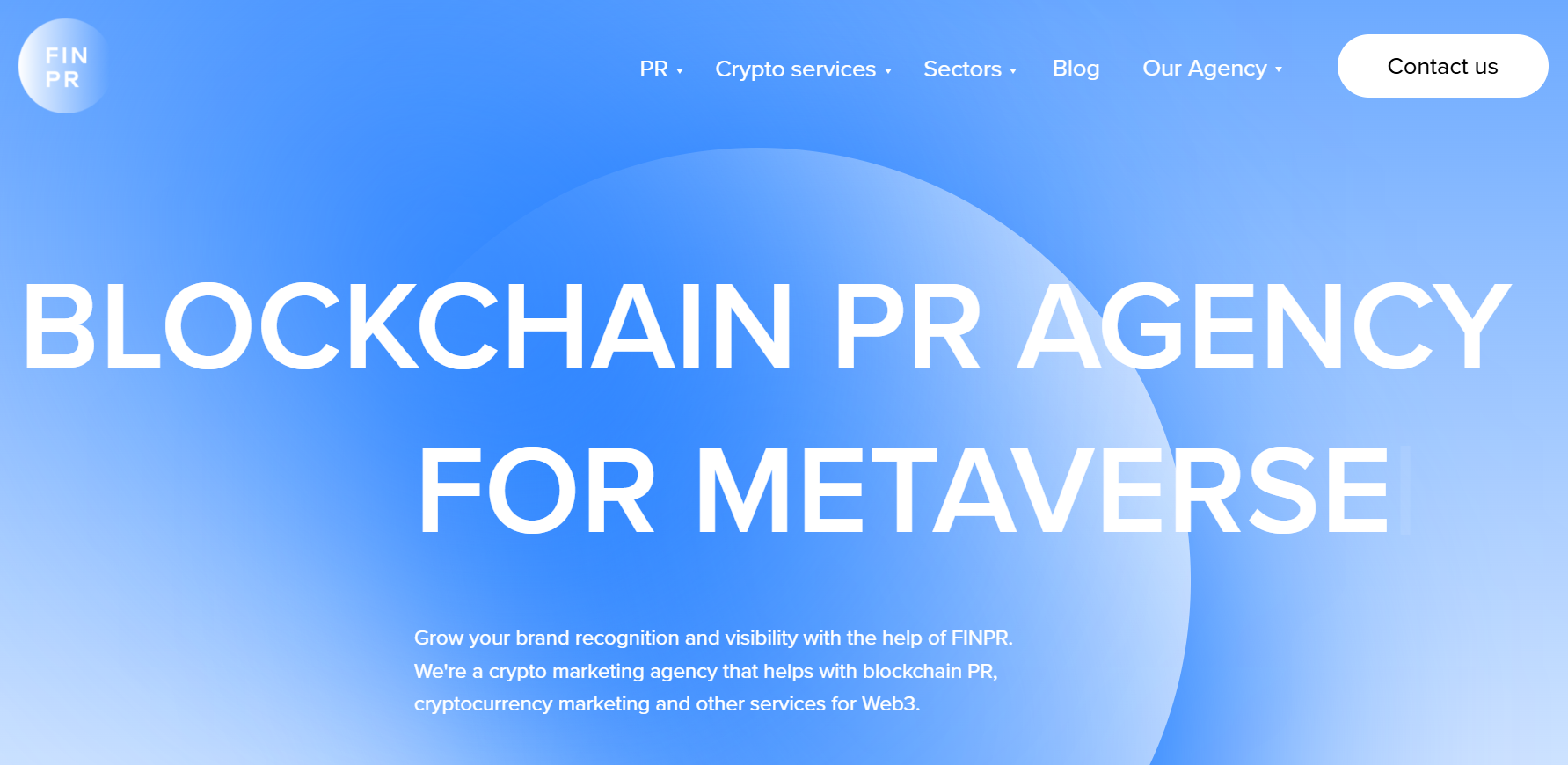 FINPR Relações públicas criptográficas e marketing de crescimento.