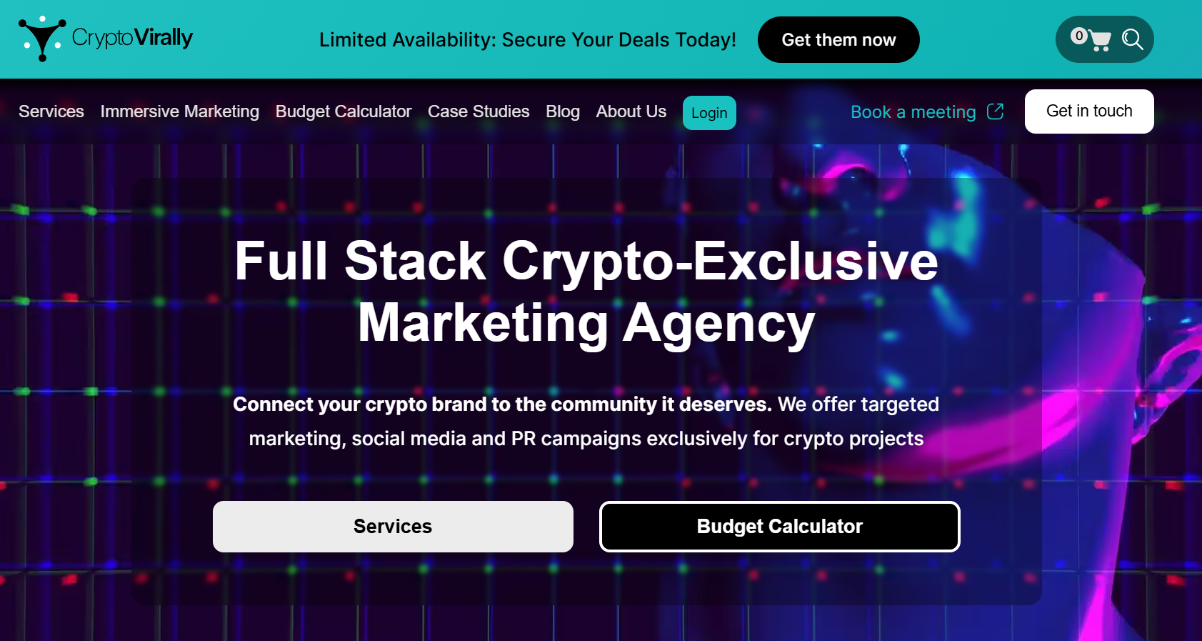 CryptoVirally Serviços de marketing de criptografia chave na mão.