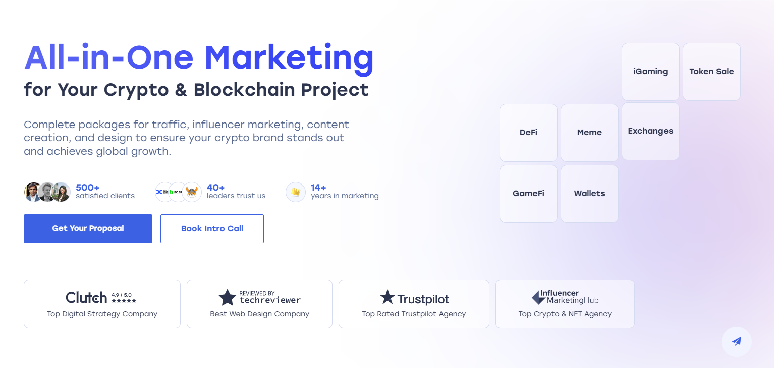 ICODA - a melhor agência de marketing de criptografia em 2025.