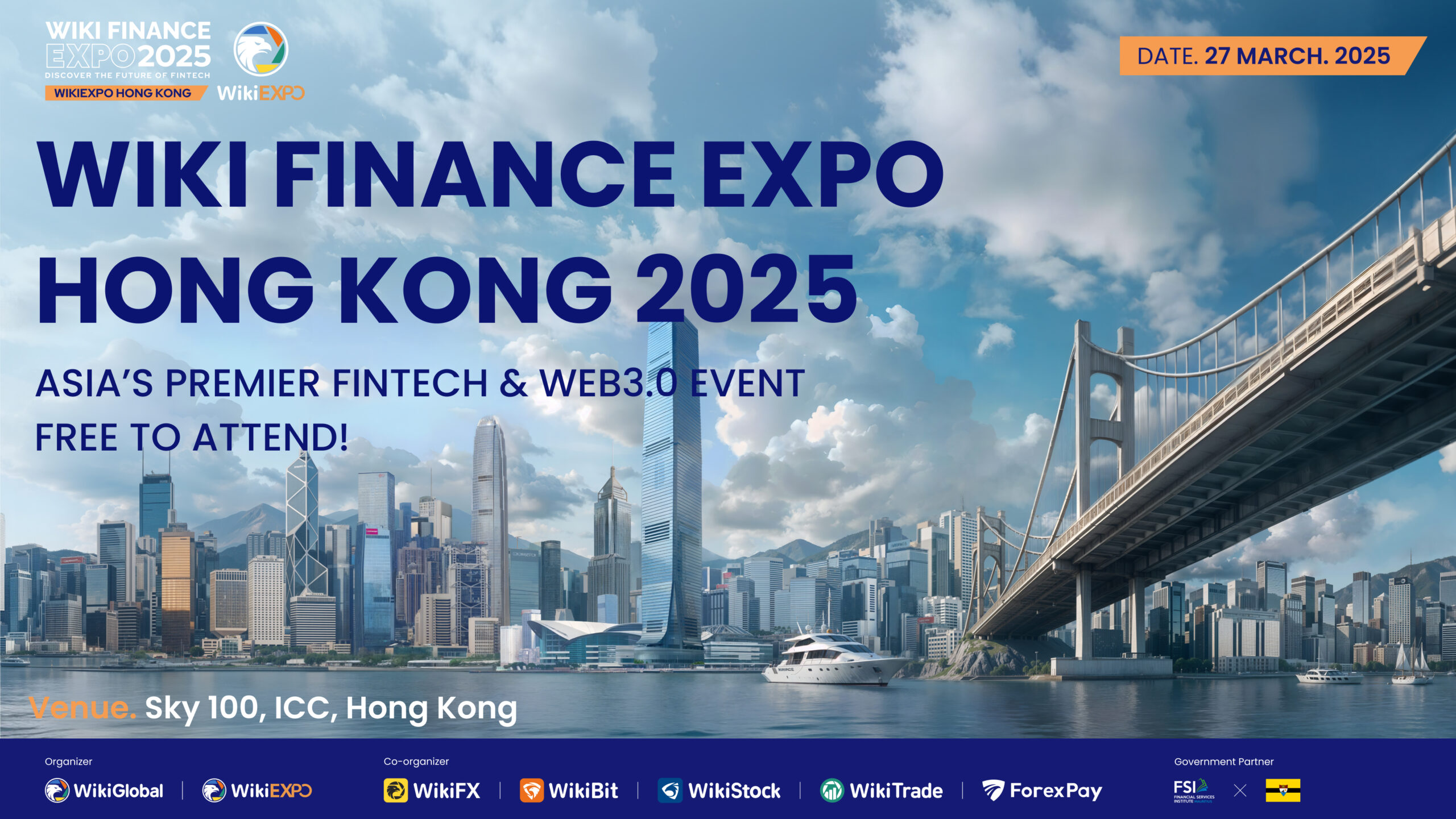 Wiki Finance Expo Hong Kong Biglietti gratuiti.