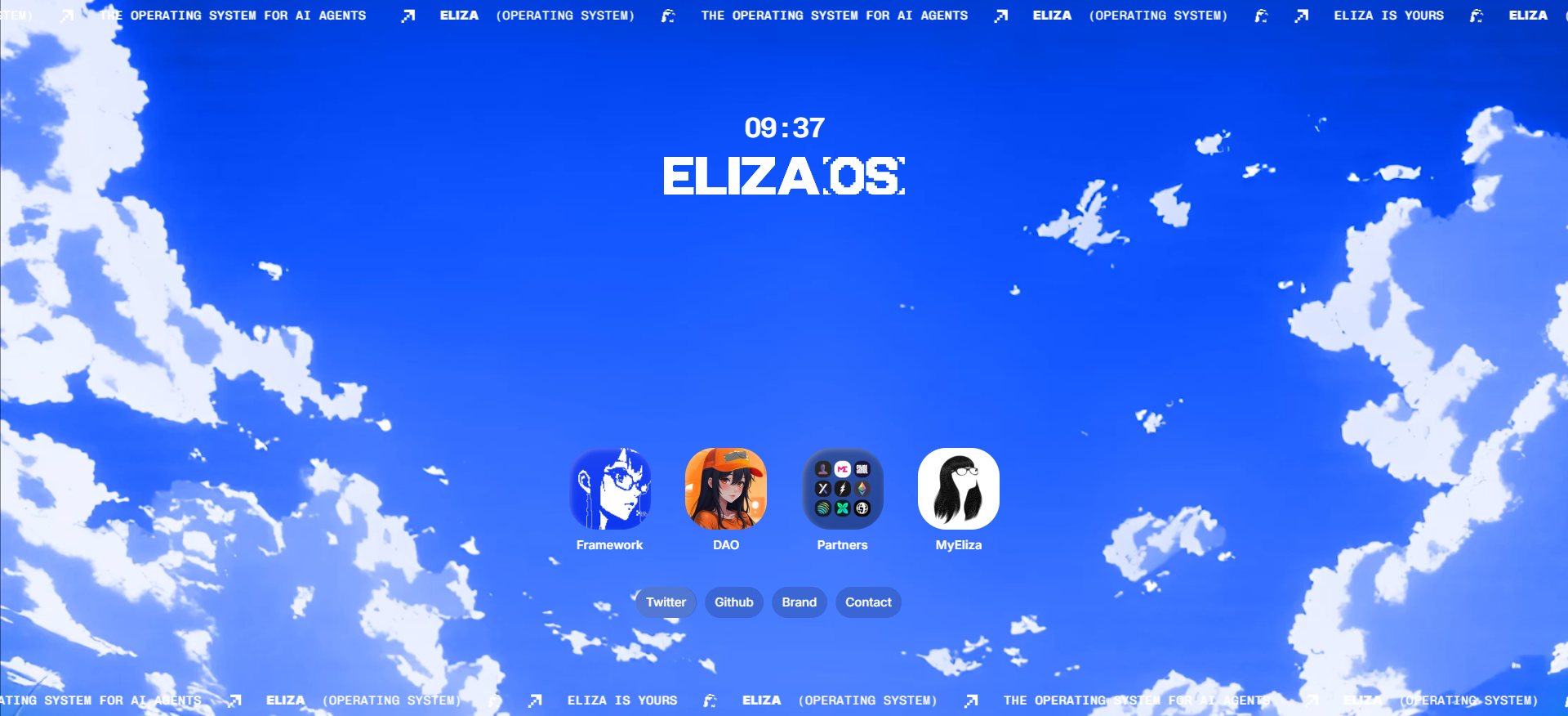 ai16z homepage displaying autonomous AI agents on Solana, a top contender for the AI crypto to buy