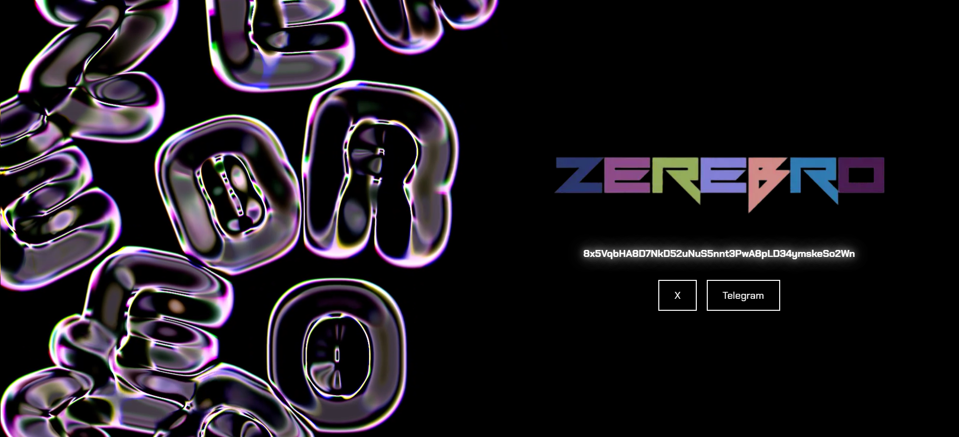 Zerebro homepage featuring AI-driven content creation, the best cheap crypto to buy now for narrative shaping