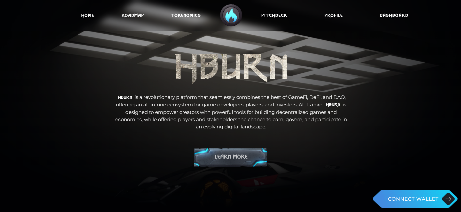 El sitio web de HashBurn presenta una mecánica de juego para jugar y ganar
