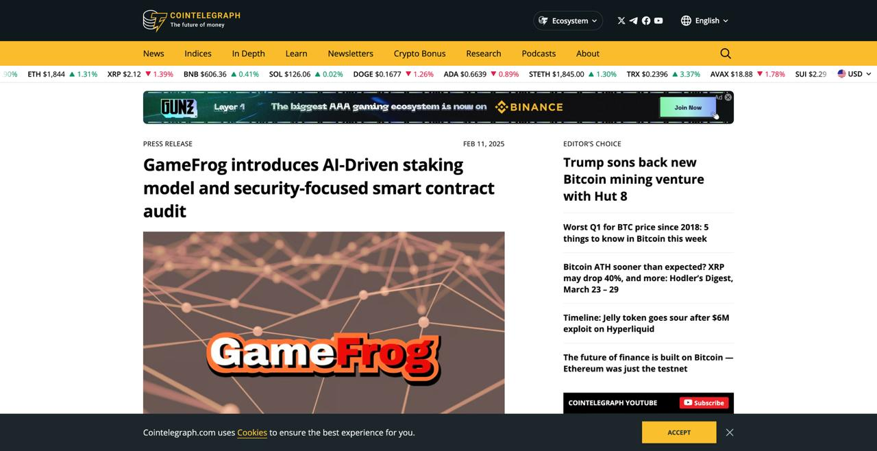 Cointelegraph Strategy.
