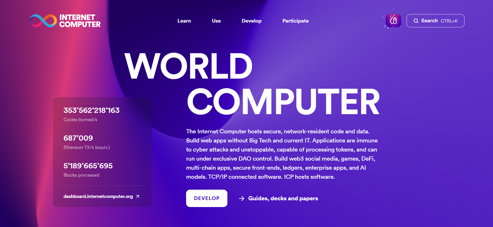 Internet Computer showcasing on-chain AI execution and autonomous smart contracts best AI crypto to buy
