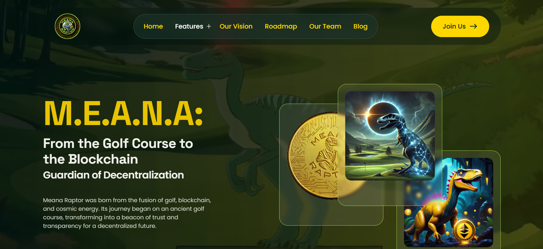 Meana Raptor homepage new meme coins presale - Dino-driven antics with unique vibe on Ethereum