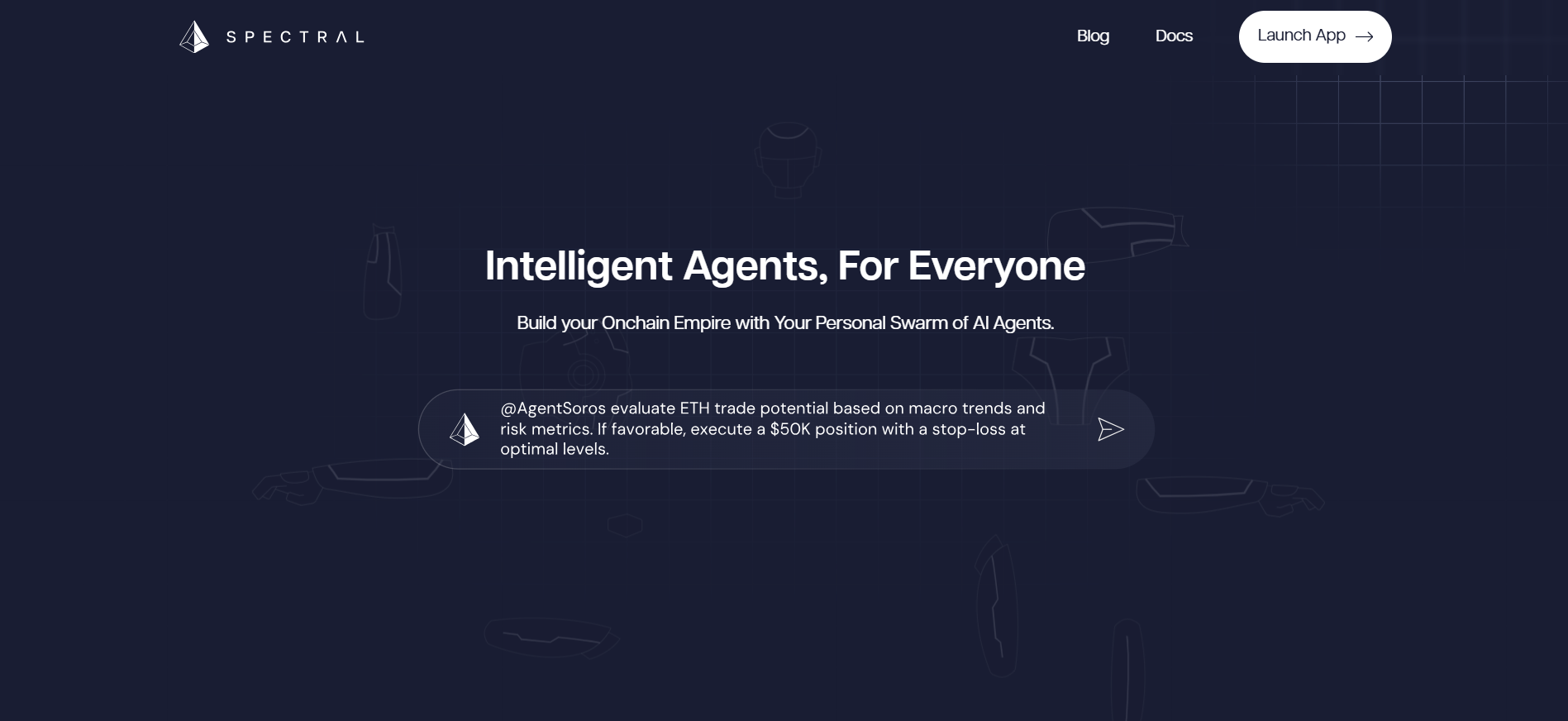 Spectral Labs SYNTAX interface managing AI trading agents and autonomous financial operations top AI crypto projects 2025