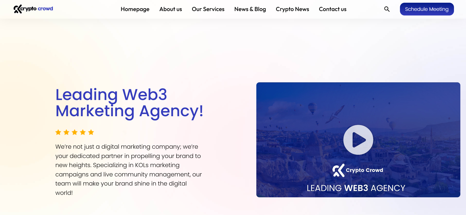 Crypto Crowd homepage KOL marketing specialists best crypto marketing agency in Turkey community focus