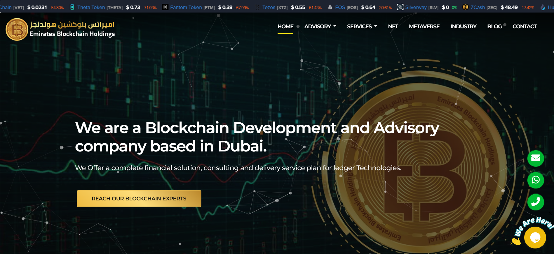 Emirates Blockchain Holdings VARA compliance specialist best crypto company in UAE homepage