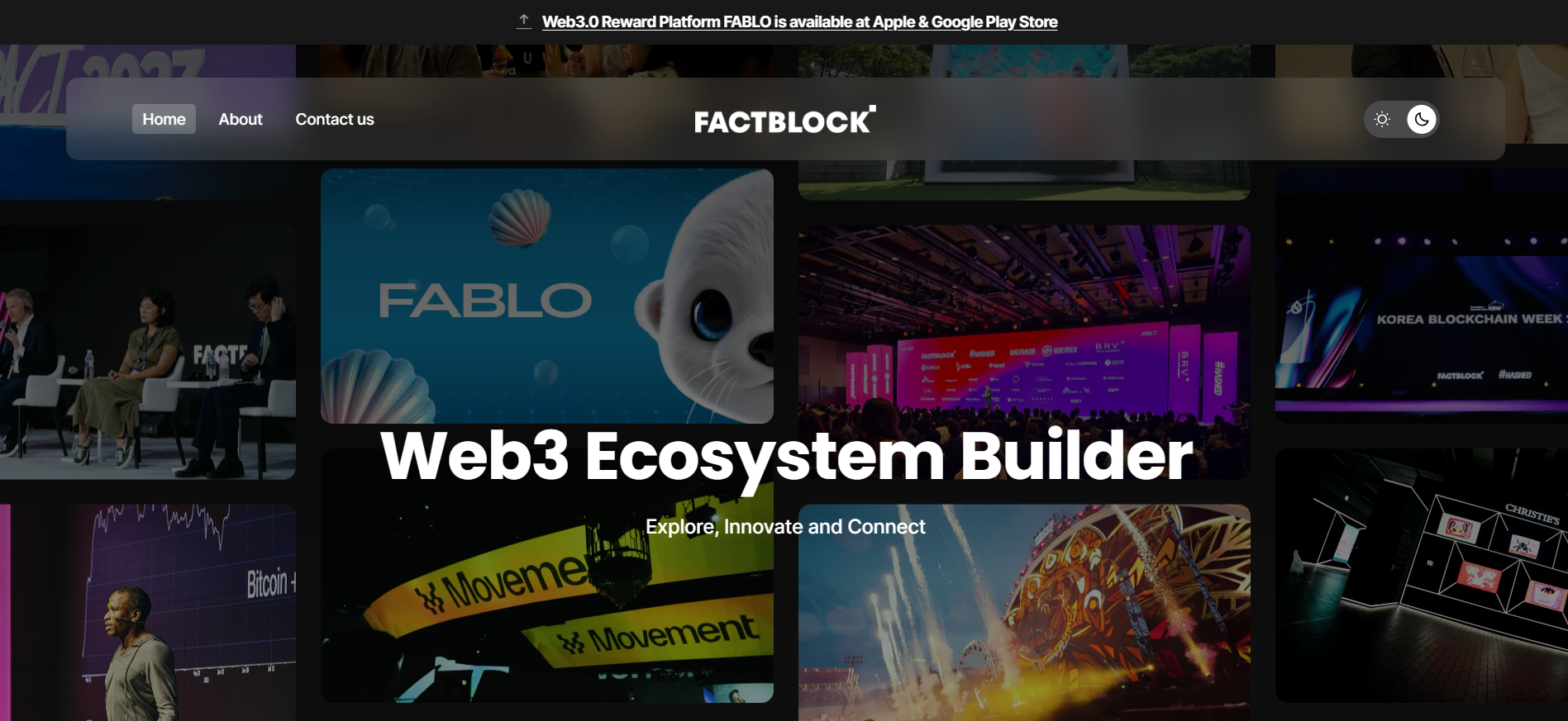 FactBlock website ecosystem authority KBW events best crypto marketing agency in South Korea