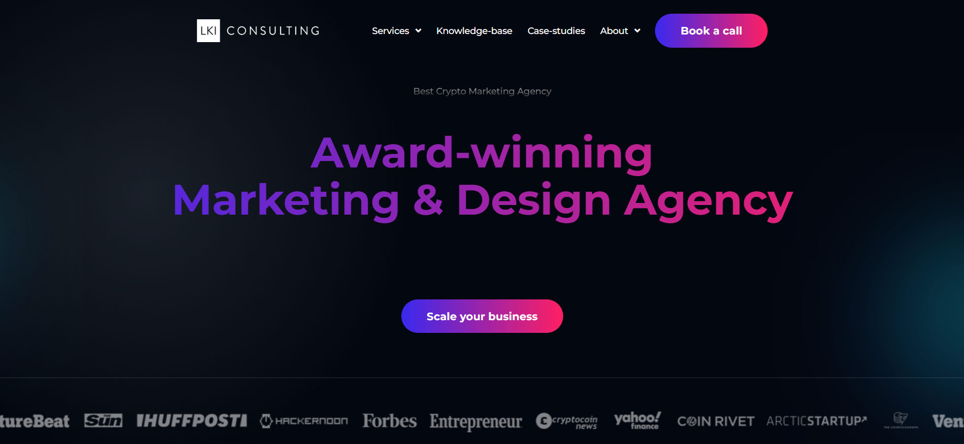 LKI Consulting homepage boutique excellence selective partnerships best crypto marketing agency in Turkey