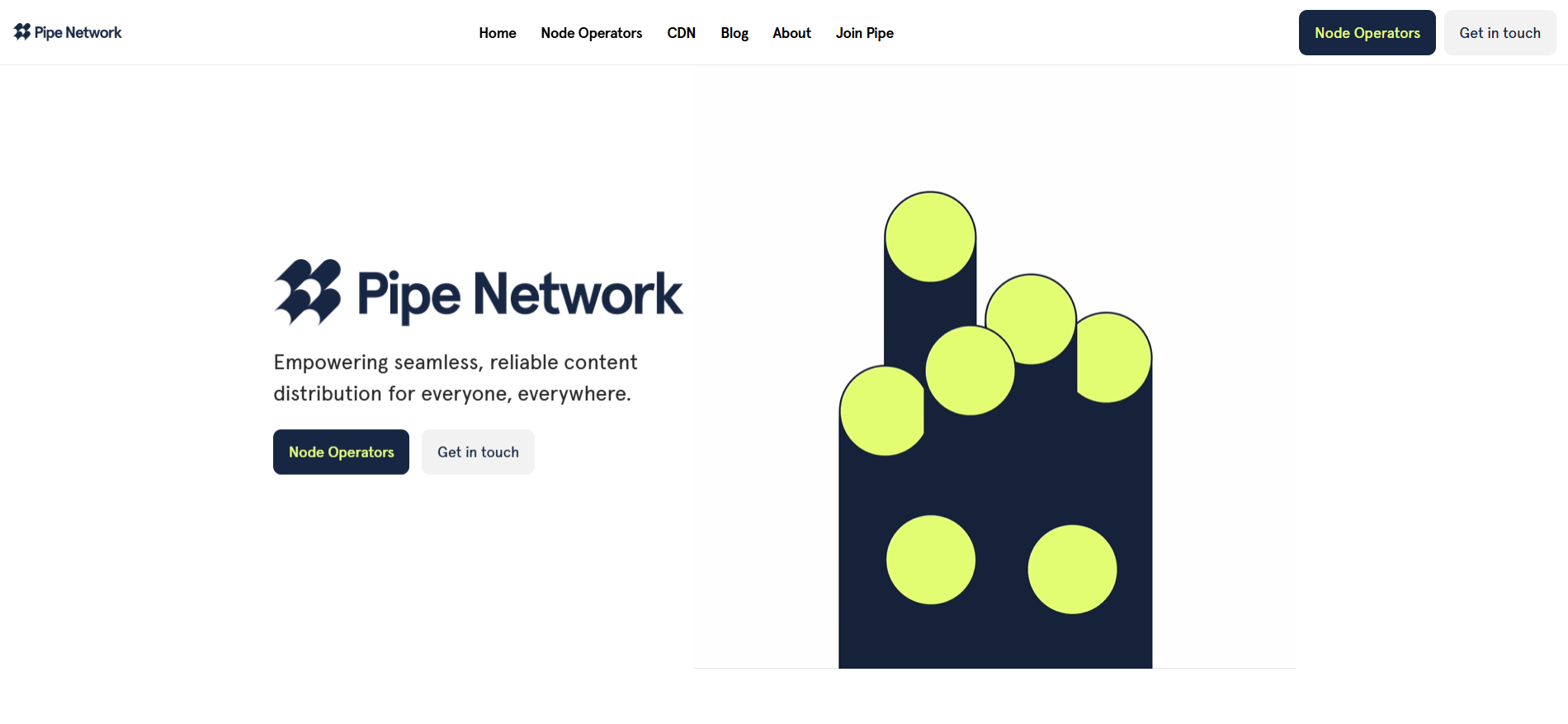 Pipe Network homepage featuring DePIN content delivery built on Solana, part of the best crypto presales in July and leading the presale crypto list