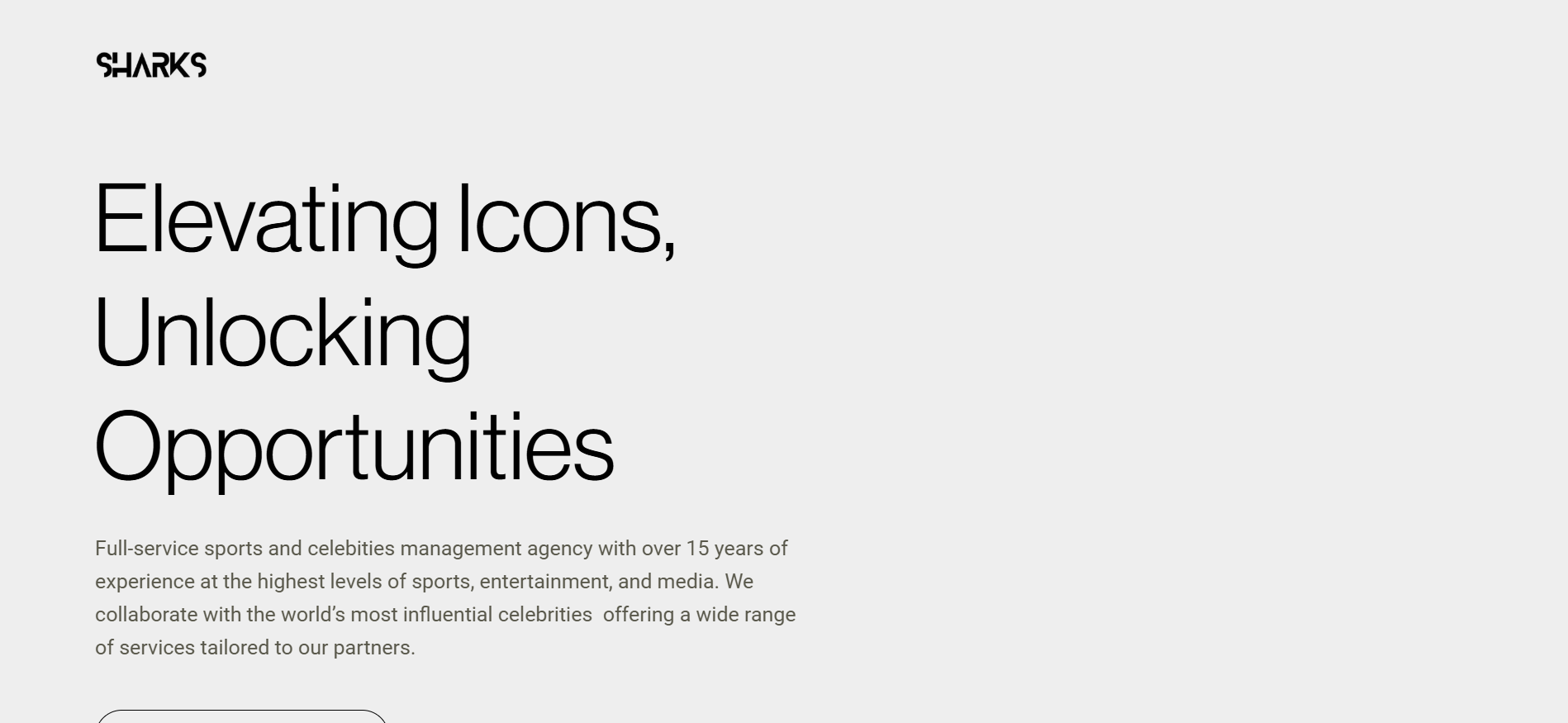 Best crypto marketing agency in UAE Sharks Celebrities Management homepage featuring celebrity endorsements