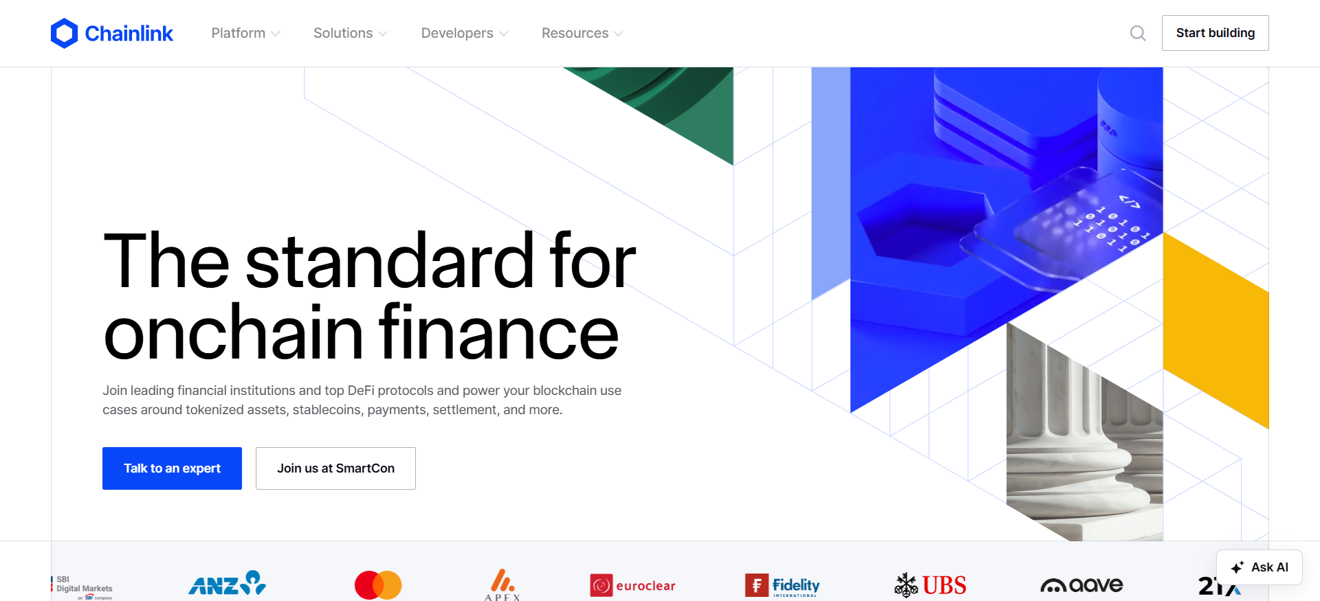 Chainlink smart contract connectivity with real-world data best long-term crypto