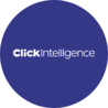 Click Intelligence digital marketing logo with blockchain SEO and crypto advertising focus