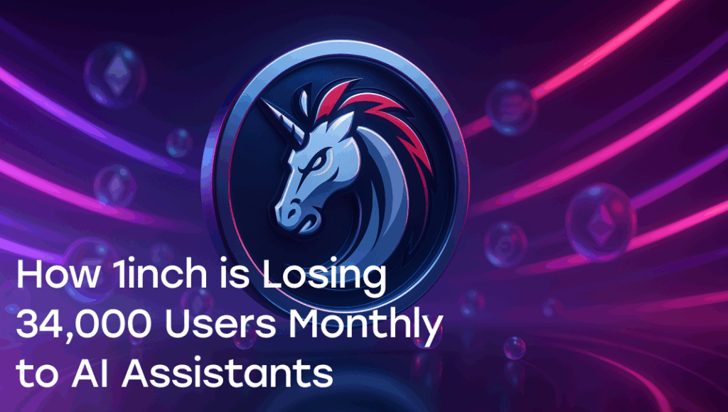 How 1inch is Losing 34,000 Users Monthly to AI Assistants