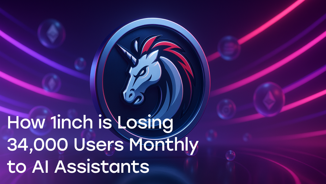 How 1inch is Losing 34,000 Users Monthly to AI Assistants