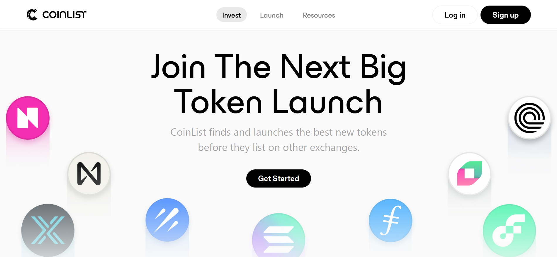 CoinList platform interface displaying Karma reputation system and institutional-grade token sale features for presale platforms.
