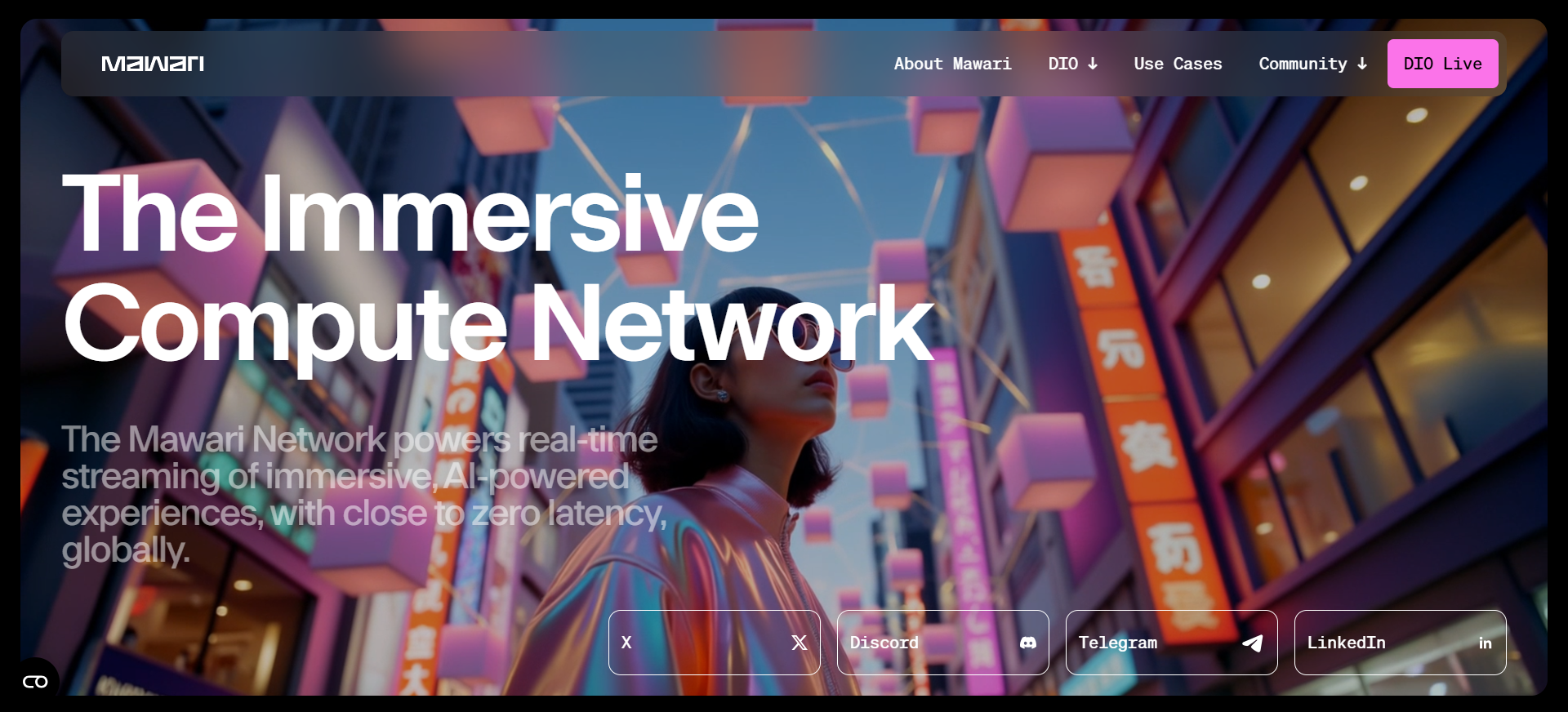 Mawari interface displaying decentralized physical infrastructure network and AI-powered node operations for best crypto ICO
