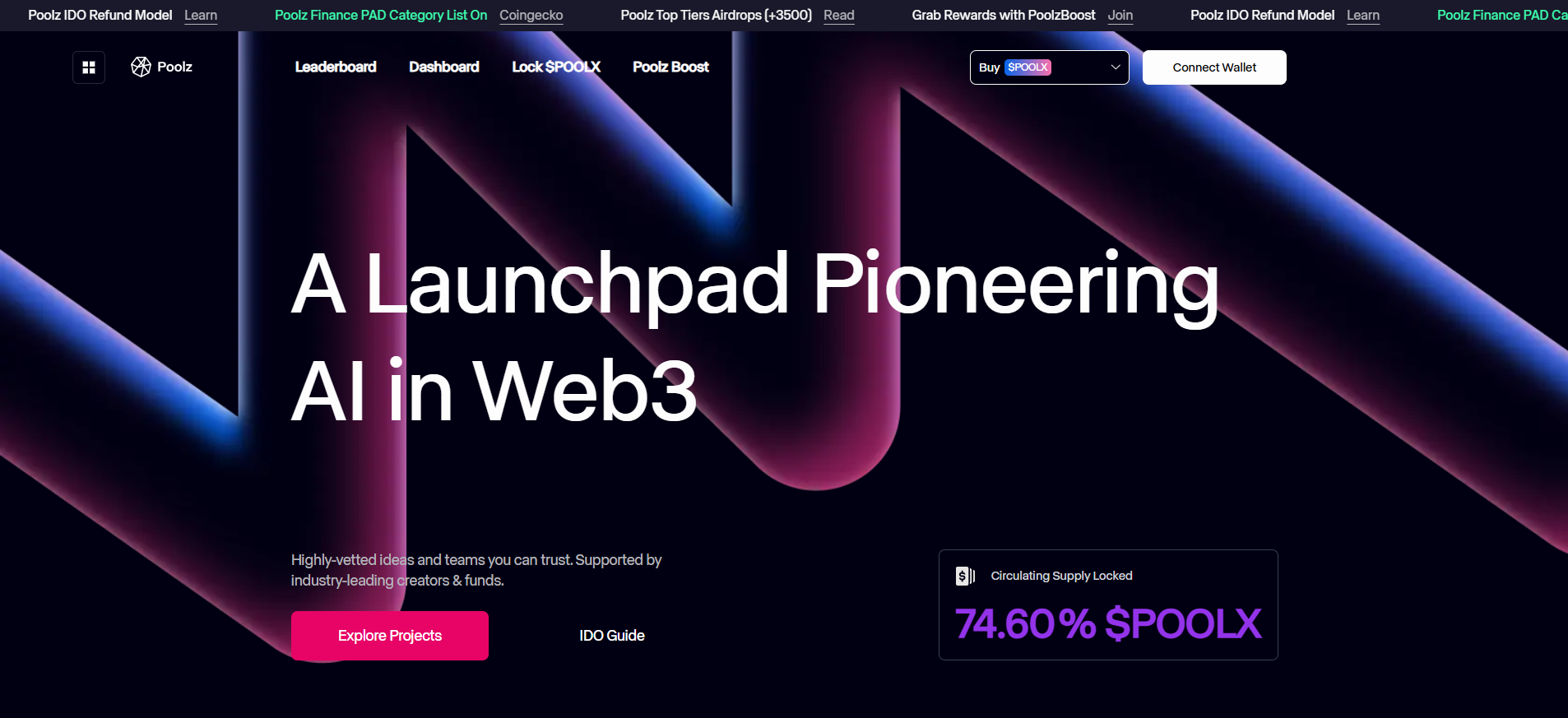 Poolz Finance cross-chain IDO platform with Layer-3 swapping protocol supporting multiple blockchains for presale platforms.