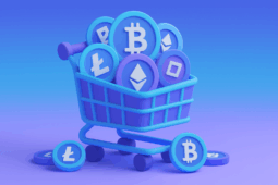 3D shopping cart filled with Bitcoin, Ethereum, and cryptocurrency tokens representing best crypto presales September 2025 investment opportunities for early investors.