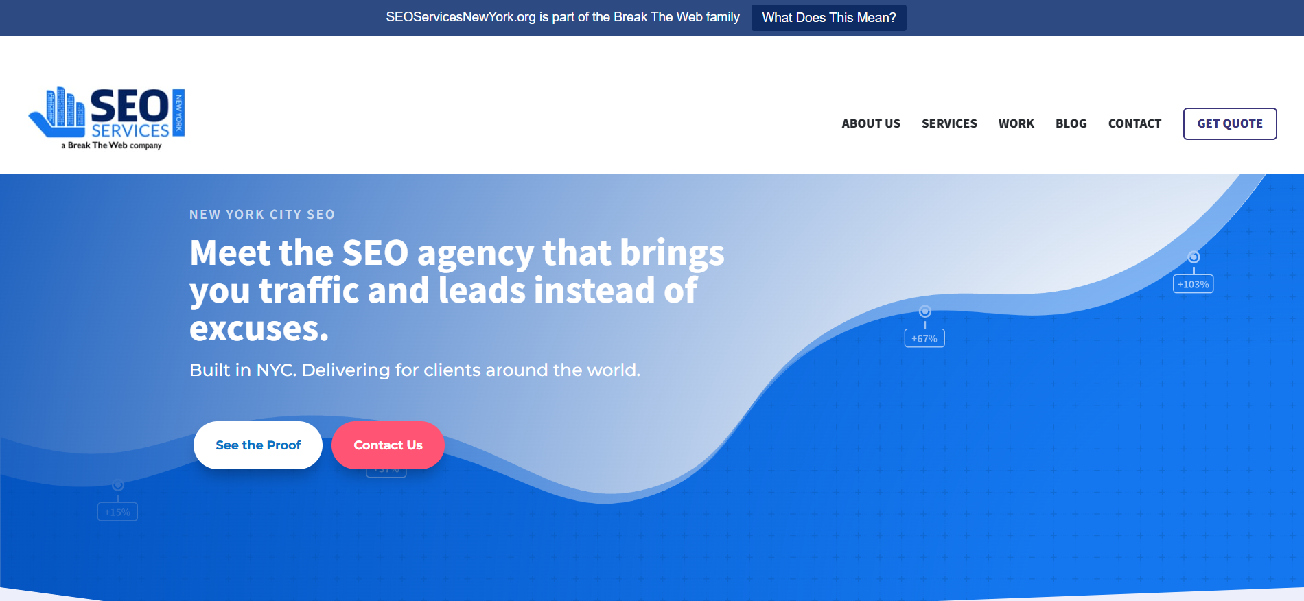 Le site web de SEO Services New York propose des approches d'optimisation transparentes et des cadres éprouvés de la part de spécialistes dévoués de la société de référencement de New York.