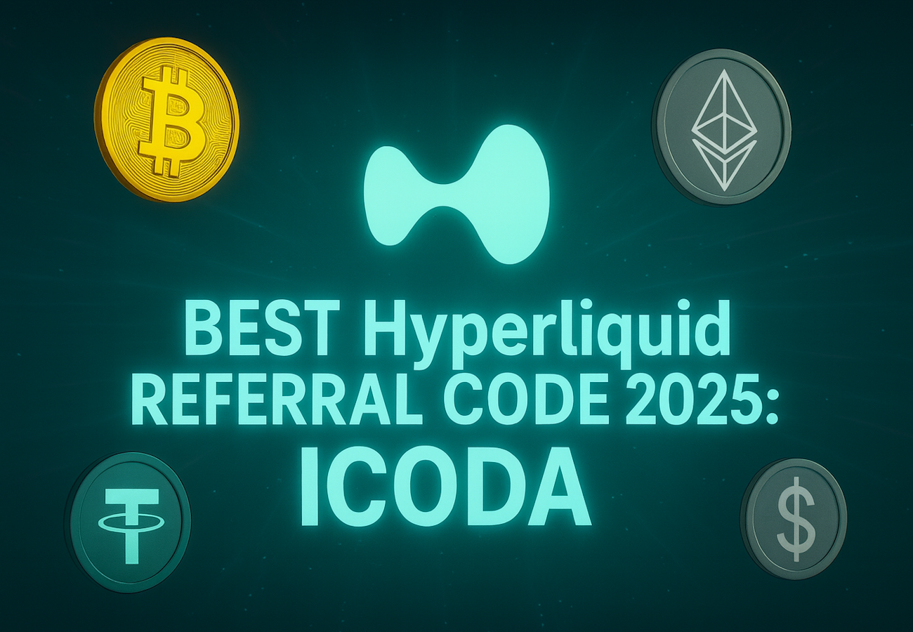 Best Hyperliquid referral code 2025 ICODA - Get 4% trading fee discount on decentralized exchange with Bitcoin, Ethereum and crypto trading.