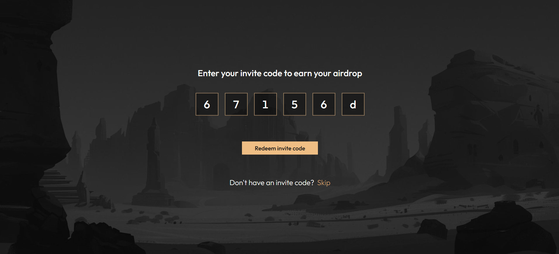 거래 수수료 할인 및 에어드랍 보상을 활성화하기 위한 리퍼럴 코드 67156d와 리딤 버튼이 표시된 Aster DEX 초대 코드 입력 화면입니다.