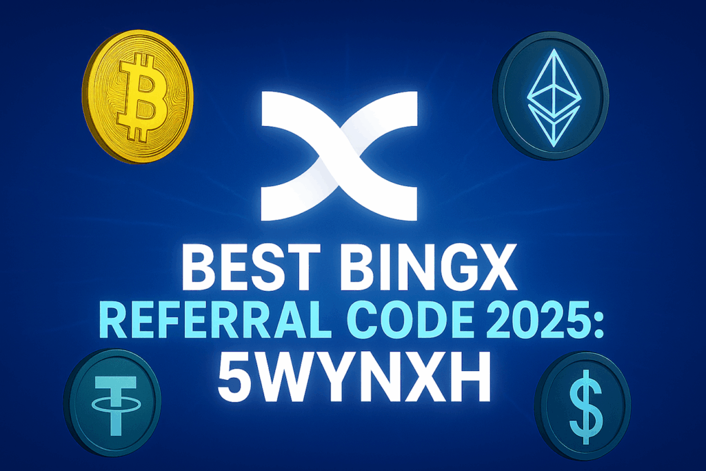 Best BingX referral code 2025: 5WYNXH - Get $7,700 USDT signup bonus with Bitcoin, Ethereum, and Tether trading rewards.