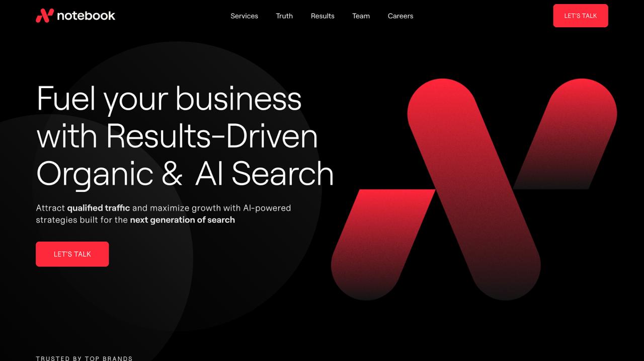 El sitio web de la Agencia Notebook presenta el Marco de Alineación de la Verdad para los servicios B2B LLMO, la optimización de la búsqueda de IA empresarial y las estrategias de visibilidad ChatGPT