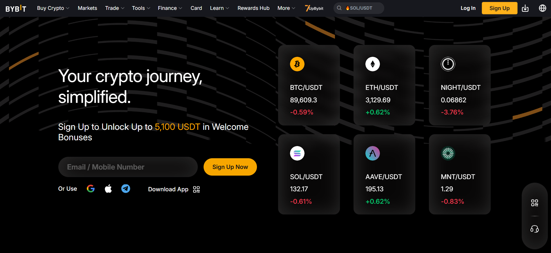 Piattaforma di trading di derivati Bybit con funzionalità di copy trading - il miglior exchange di criptovalute per contratti perpetui.