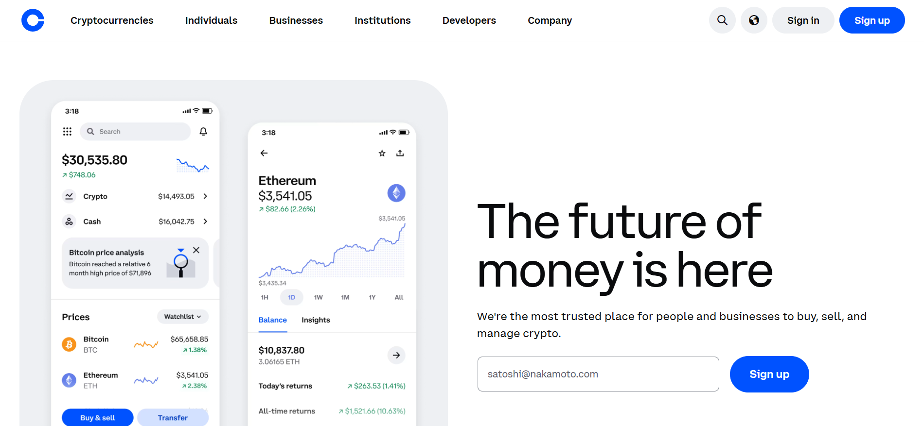Piattaforma di trading regolamentata Coinbase con integrazione di Base L2 - il miglior exchange di criptovalute per i trader istituzionali statunitensi.