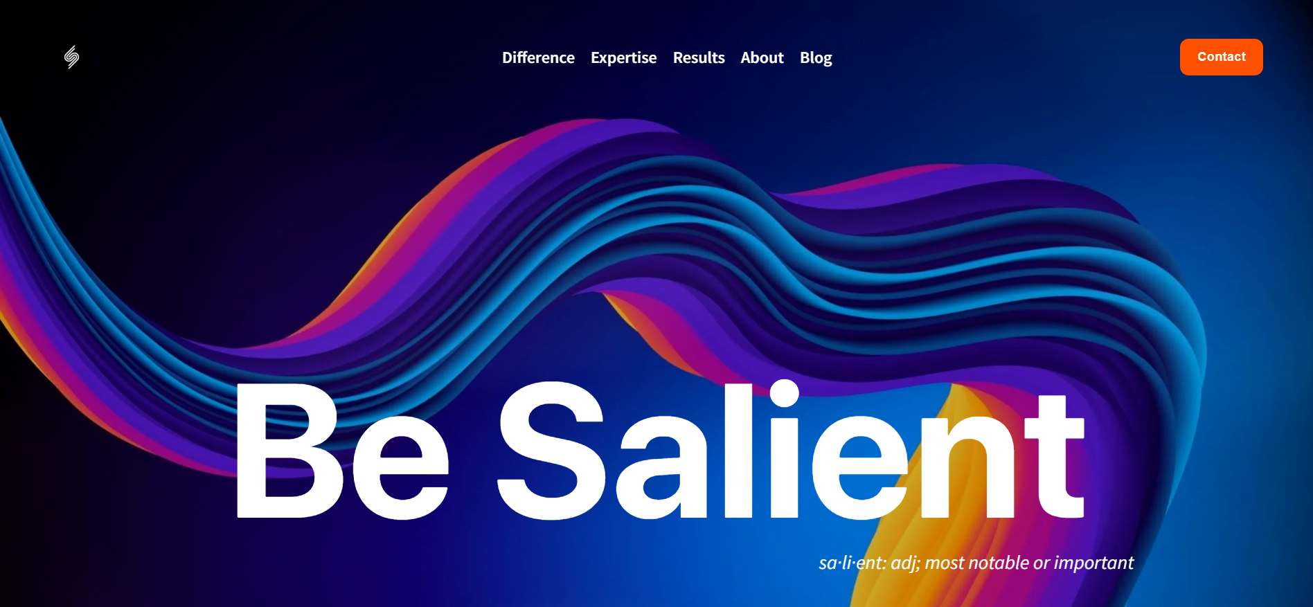 Salient PR homepage displaying founder-led Web3 public relations and blockchain PR strategy services.