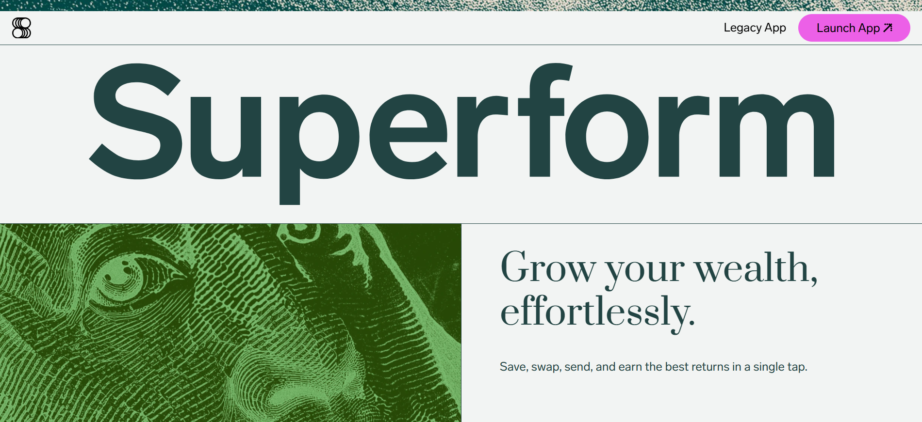 La interfaz de la plataforma Superform muestra la agregación del rendimiento de la cadena cruzada con las mejores preventas de criptomonedas de 144 millones de TVL en diciembre de 2025