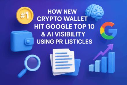How a New Crypto Wallet Achieved Google Top 10 Rankings and AI Visibility with SEO-Powered Listicles