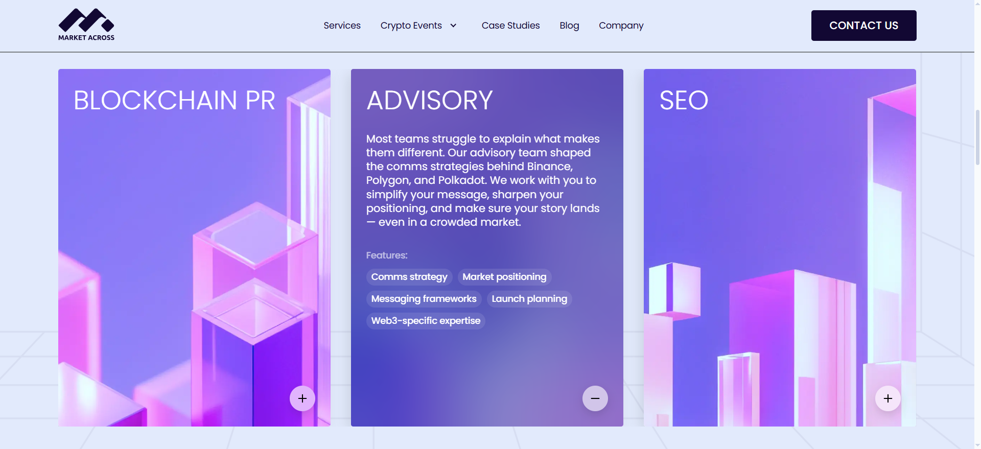 MarketAcross خدمات استشارات PR وتحسين SEO لمستشاري التسويق على مستوى الشركات على شبكة الإنترنت3.