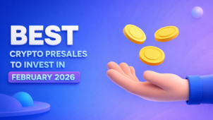 Лучшие предпродажи криптовалют для инвестирования в феврале 2026 года, включающие лучшие продажи токенов в секторах DeFi DePIN RWA и AI, рассмотренные ICODA.