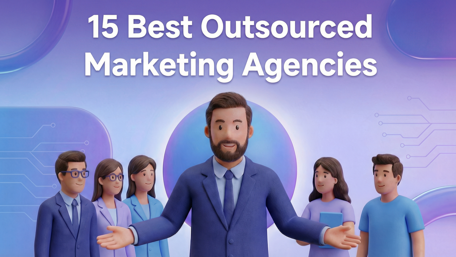 Professional team representing 15 best outsourced marketing agencies for crypto and blockchain.