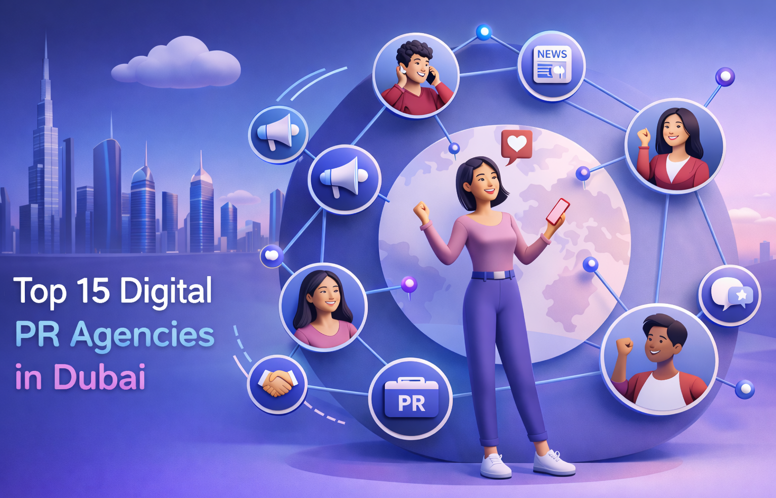 Best PR agencies in Dubai 2026 ranking featuring top digital marketing and communications firms for founders.